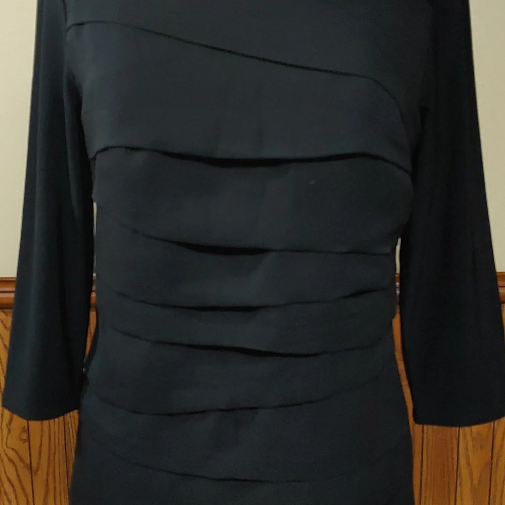 White House Black Market Sheer Tiered Front Dress S - Picture 3 of 14
